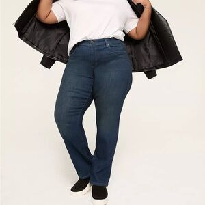 Lane Bryant Dark Blue Straight Leg Jeans